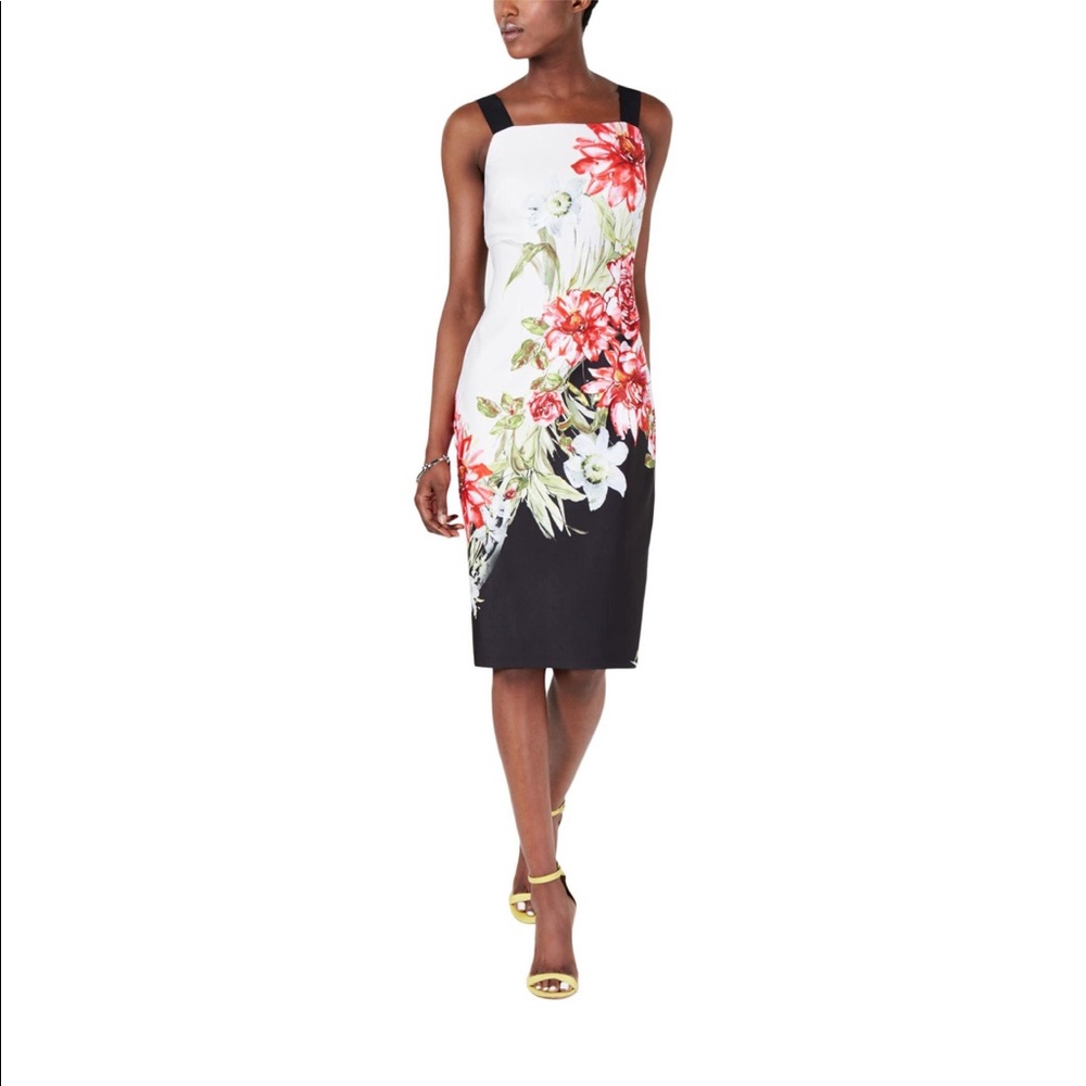 NWT Adrianna Pappel Floral Print BodyCon Dress